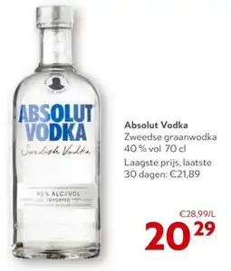 OKay Absolut Vodka Zweedse graanwodka 40% vol aanbieding