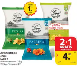 Carrefour Lucien Ambachtelijke chips aanbieding