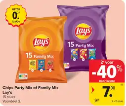 Carrefour Lay's Chips Party Mix of Family Mix aanbieding