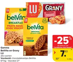 Carrefour Gamma BelVita en Grany LU aanbieding