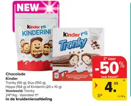 Carrefour Kinder Chocolade aanbieding