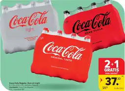 Carrefour Coca-Cola Regular, Zero en Light aanbieding