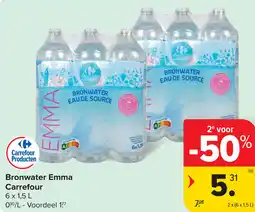 Carrefour Bronwater Emma Carrefour aanbieding