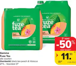Carrefour Fuze Tea Gamma aanbieding