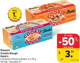 Carrefour Cookie Dough Kook's Dessert aanbieding