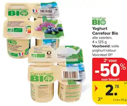 Carrefour Yoghurt Carrefour Bio aanbieding