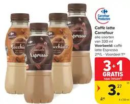 Carrefour Caffè latte Carrefour aanbieding