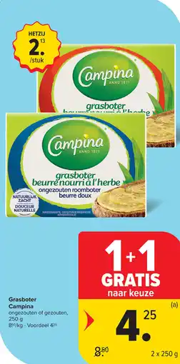 Carrefour Campina grasboter aanbieding