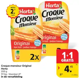 Carrefour Herta Croque-monsieur Original aanbieding