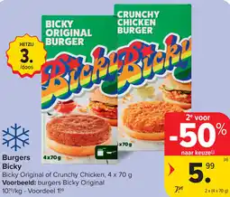 Carrefour Bicky Burgers aanbieding