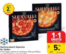 Carrefour Dr. Oetker Gamma pizza's Suprema aanbieding