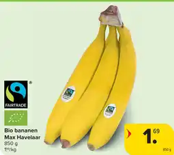 Carrefour Bio bananen Max Havelaar aanbieding