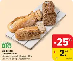 Carrefour Bio brood Carrefour Bio aanbieding