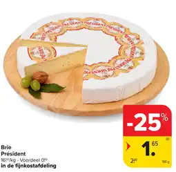 Carrefour Président brie aanbieding