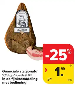 Carrefour Guanciale stagionato aanbieding
