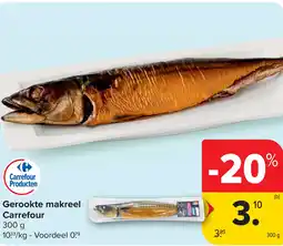 Carrefour Gerookte makreel aanbieding