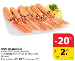 Carrefour Grote langoustines aanbieding