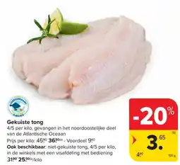 Carrefour Gekuiste tong aanbieding