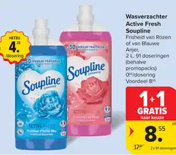 Carrefour Soupline Wasverzachter Active Fresh aanbieding