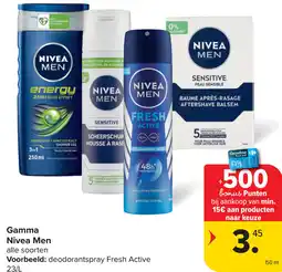 Carrefour Nivea Men Gamma aanbieding