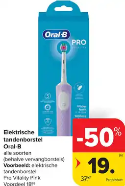 Carrefour Oral-B Elektrische tandenborstel aanbieding