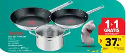 Carrefour Tefal Inox pan Cook Eat aanbieding