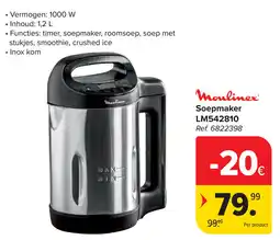 Carrefour Moulinex Soepmaker LM542810 aanbieding