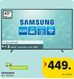 Carrefour SAMSUNG QE43Q60D aanbieding