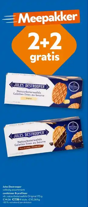 OKay Jules Destrooper natuurboterwafels Original 175 g aanbieding