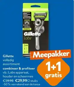 OKay Gillette Labs apparaat, houder en scheermes aanbieding