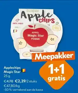 OKay Applechips Magic Star 25 g aanbieding