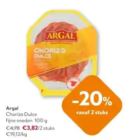OKay Argal Chorizo Dulce fijne sneden 100 g aanbieding