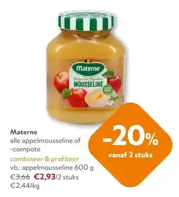 OKay Materne appelmousseline 600 g aanbieding