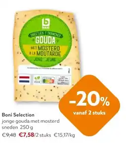 OKay jonge gouda met mosterd sneden 250 g aanbieding
