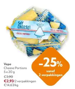 OKay Vepo Cheese Portions 5x 20 g aanbieding