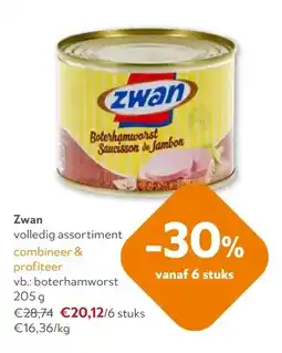 OKay Zwan boterhamworst 205 g aanbieding