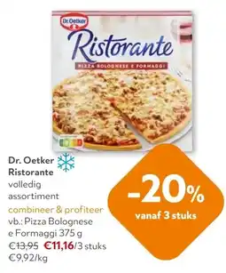 OKay Dr. Oetker Ristoran Pizza Bolognese e Formaggi 375 g aanbieding