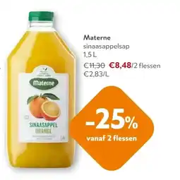 OKay Materne sinaasappelsap 1,5 L aanbieding