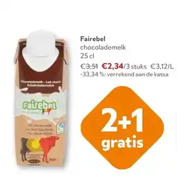 OKay Fairebel chocolademelk 25 cl aanbieding