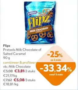 OKay Flipz Milk Chocolate aanbieding
