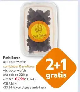 OKay Petit Baron boterwafels chocolade 320 g aanbieding