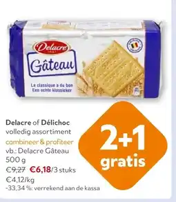 OKay Delacre Gâteau 500 g aanbieding
