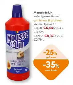 OKay Mousse de Lin met lijnolie 1L aanbieding