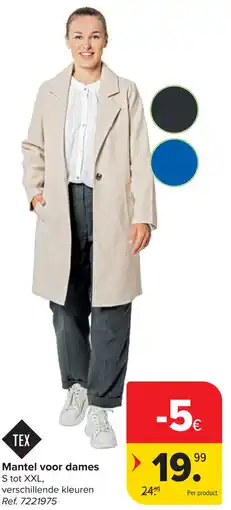 Carrefour Mantel voor Dames aanbieding