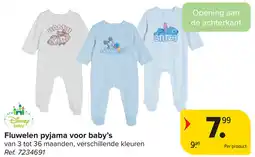 Carrefour Fluwelen pyjama voor baby's aanbieding