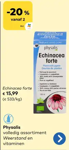 Bio Planet Physalis Echinacea Forte aanbieding