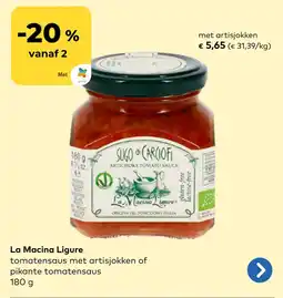Bio Planet La Macina Ligure met artisjokken aanbieding
