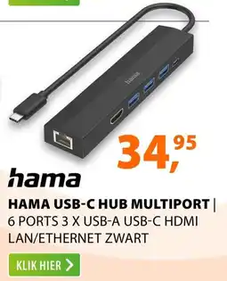 Expert Hama USB-C Hub Multiport aanbieding