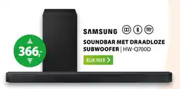 Expert Samsung Soundbar met Draadloze Subwoofer HW-Q700D aanbieding