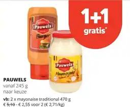 Spar PAUWELS vanaf 245 g aanbieding